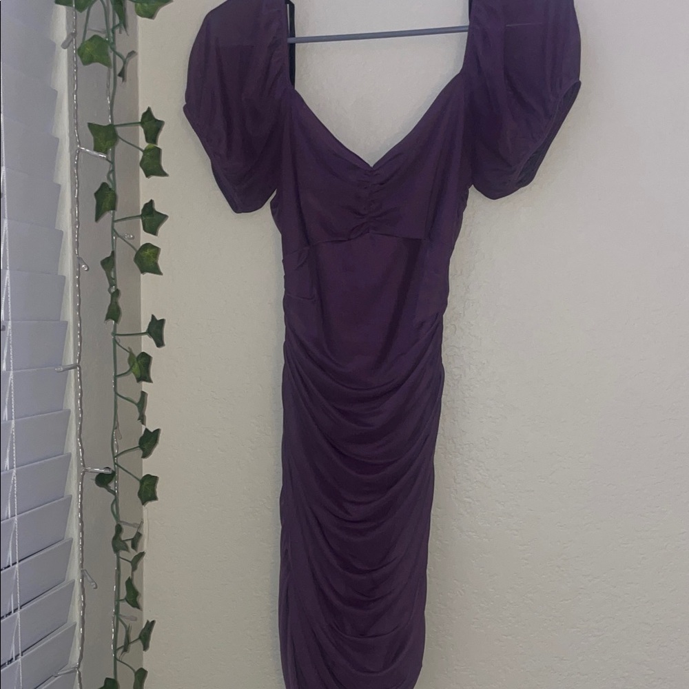 Windsor Deep Purple Midi Dress